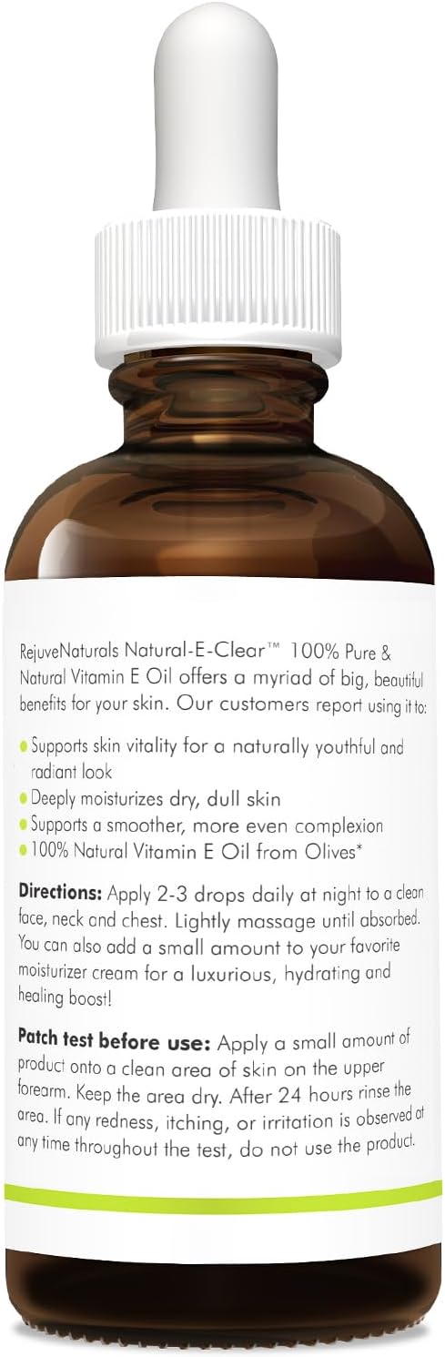 Vitamin E Oil - 100% Pure & Natural, 85,800 IU. Repair Dry, Damaged Skin from Surgery & Acne, Age Spots & Wrinkles. Boost Collagen for Moisturized, Youthful-looking Skin. d-alpha tocopherol, 2 Fl Oz-VivaGrace Women