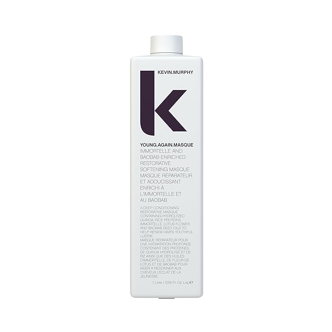 KEVIN.MURPHY YOUNG.AGAIN.MASQUE - Hair Masque for Damaged Hair - For Dry, Damaged, Brittle Hair - Deep Conditioning Masque - With Immortelle & Baobab Seed Oil - 1 L / 33.8 fl oz-VivaGrace Women