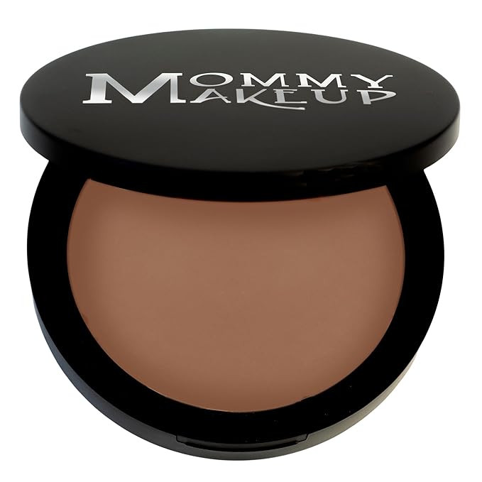 Mineral Dual Powder in Puddin' (Dark) | 4-in-1 Pressed Mineral Foundation with SPF 15 for Flawless Glow & Soft Looking Skin | Oil Free, Talc Free, Gluten Free | 0.45 Oz | by Mommy Makeup-VivaGrace Women