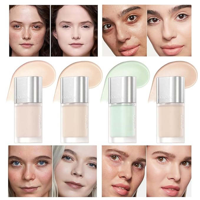 AKARY Moisturizing Precision Concealer, Lightweight & Breathable Cover-up Cream Moist Concealer, Cover Dark Circles Multi-Use Camouflage Cream, Creamy Texture Full Coverage Conceals(01#Pinkish White)-VivaGrace Women