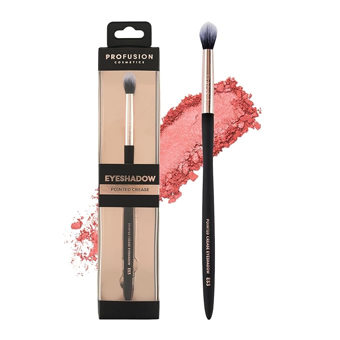 Profusion Cosmetics Pointed Crease Eyeshadow Brush Soft Synthetic Eyeshadow Blending For small Crease Eyebrow Long Lasting smudge Flawless Makeup Look-VivaGrace Women