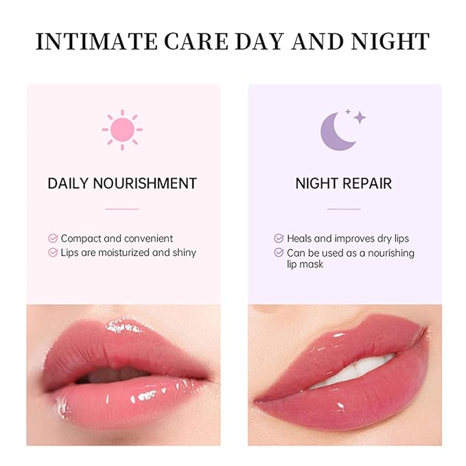 6 Color Hydrating Lip Butter Balm, Moisturizing Lip Repair, Lightweight Nourished Lip Glossy Christmas for Women (03 Brown Sugar)-VivaGrace Women