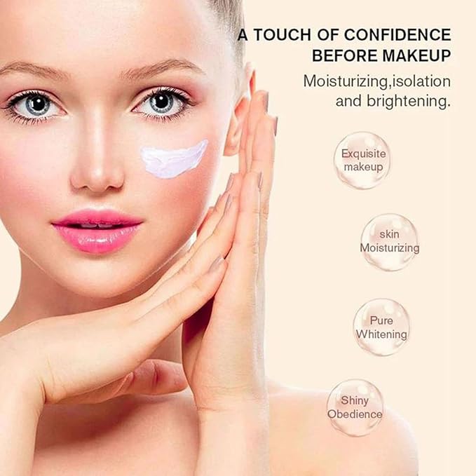 Hunmui Face Primer Pore Base Gel Cream Cover Pores Water Embellish Skin Silky Finish Primer Remove Excess Oils Isolating Pore Light Weight Primer Natural Make Up To Flawless Face Firming Moisturizers-VivaGrace Women
