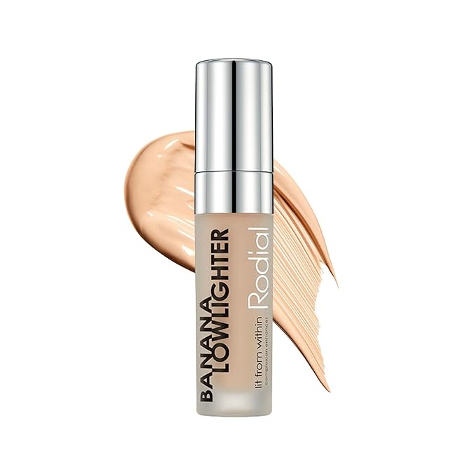 Rodial Banana Lowlighter 0.1 fl oz, Liquid Colour Concealer with Yellow Undertone, Face Concealer with Silky, Non-Shimmer Finish, Hydrating Formula with Hyaluronic Acid, Vitamin E and Caffeine-VivaGrace Women