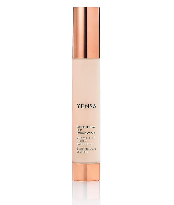 YENSA Super Silk Foundation - Full Coverage, Age-defying complex of Vitamin C, E, Ferulic, and Bakuchiol Oil (Fair 2) 1.0 fl oz-VivaGrace Women