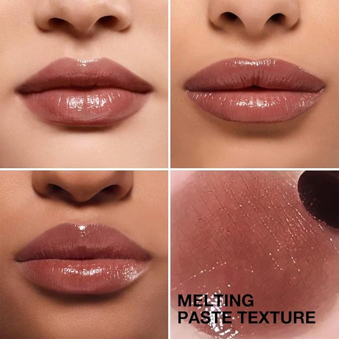 2PCS Honey Tinted Lips Balm Lipstick - Sheer Hydrating Lipstick for All Skin Tones - Moisturizing Lip Balm, Nourishing Lip Balm – Bálsamo Labial Hidratante con Color,Natural Cherry Black & Pink-VivaGrace Women