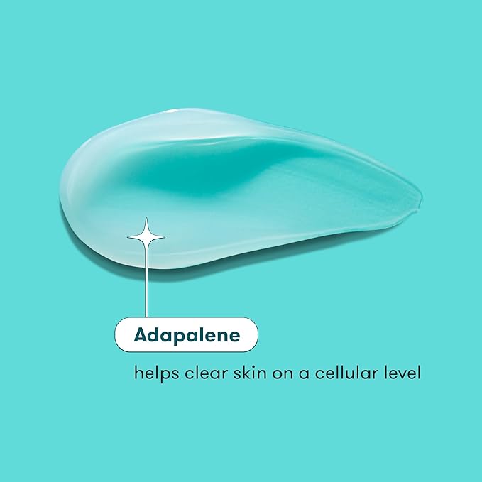 ProactivMD Adapalene Gel Acne Treatment - Prescription Strength Retinoid For Face and Body Acne, Paraben Free, .1% Solution, 0.5 oz