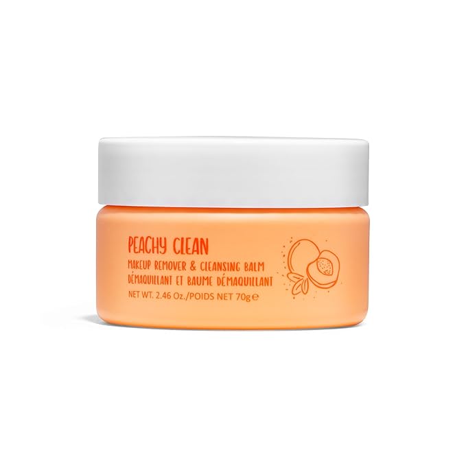 W7 Peachy Clean Face Cleansing Balm - Makeup Remover Melt With Fruit Juice - Clean Oil Free Skin-VivaGrace Women