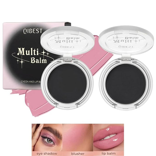 Jolilab Blush Makeup Color Changing Blush Palette Cream Blush Powder Palette Long-Lasting Hydrating Pigment High Impact Buildable Color Smooth Finish for Eyes, Lips & Cheeks(2, pink, 1)-VivaGrace Women