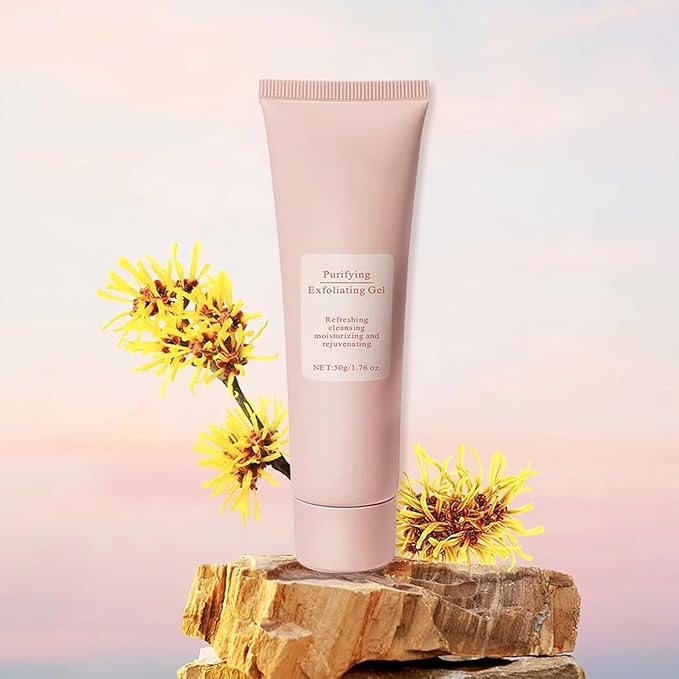 Purifying Exfoliating Gel, Gentle Face Purifying Enzymes Exfoliating Gel, Exfoliator Cleanser, Gentle Exfoliator Gels for Skin Deep Cleansing