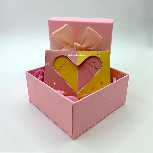 Heart Shaped Dual-use Deformable Lip Balm Stick - Honey, Peach. Repair, Keep Lips Moisturized,pink gift box，Gifts-VivaGrace Women