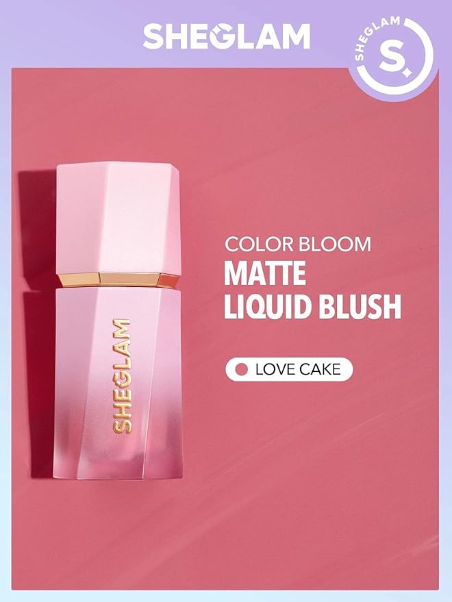 SHEGLAM Color Bloom Liquid Blush Makeup for Cheeks Matte Finish - Love Cake-VivaGrace Women