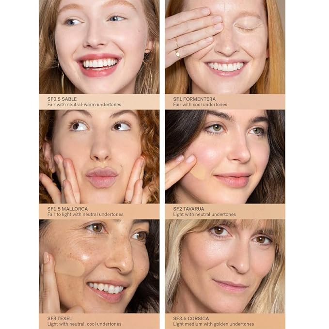 ILIA - True Skin Serum Foundation | Non-comedogenic, Cruelty-Free, Vegan, Weightless Feel, Buildable Coverage, Safe For Sensitive Skin (Salina SF5)-VivaGrace Women