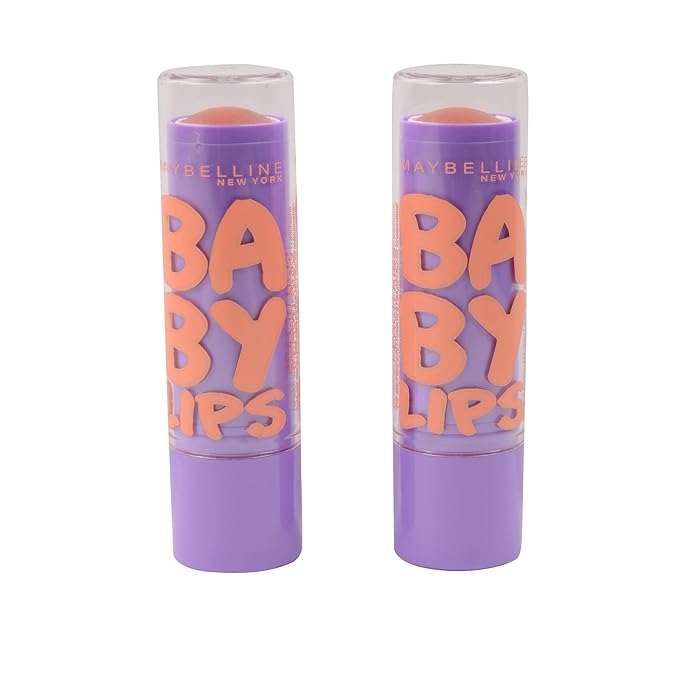 Maybelline Baby Lips Moisturizing Lip Balm SPF 20, Peach Kiss 0.15 oz (Pack of 2)-VivaGrace Women