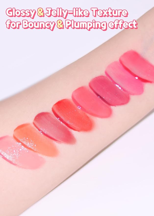 COLORGRAM Juicy Drop Tint 03 Litchi Luster | Juicy Lip Gloss, Glowing Lip Stain with Fruity Colors, Buildable & Blendable, Highly Pigmented-VivaGrace Women