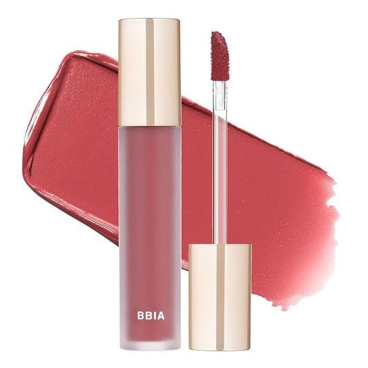 BBIA Last Velvet Tint - Soft & Creamy Matte Finish Lip Stain, Blur Effect with Velvety Texture, Long-Lasting, High Pigment, Lightweight, Non-Drying, Vegan, Korean Lip Makeup (V11 CALM BOSS)-VivaGrace Women