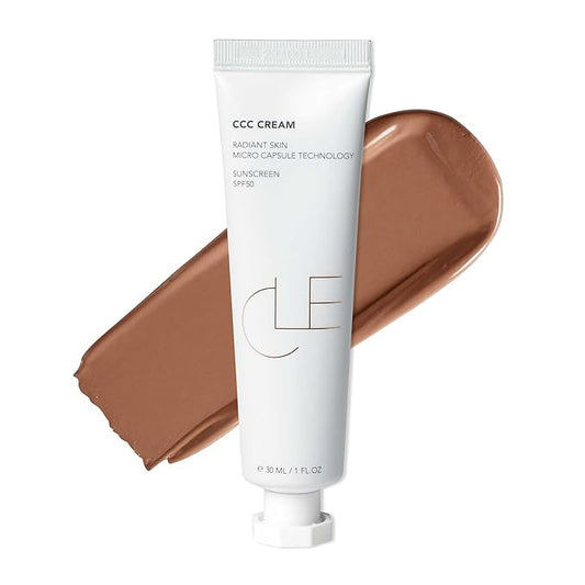 CLE Cosmetics CCC Cream (Cool Medium Deep 306 / SPF 50) - Color Correcting CC Cream with Sunscreen - Lightweight, Hydrating, Light to Medium Coverage Foundation - BB & CC Cream Hybrid - 1 fl oz-VivaGrace Women