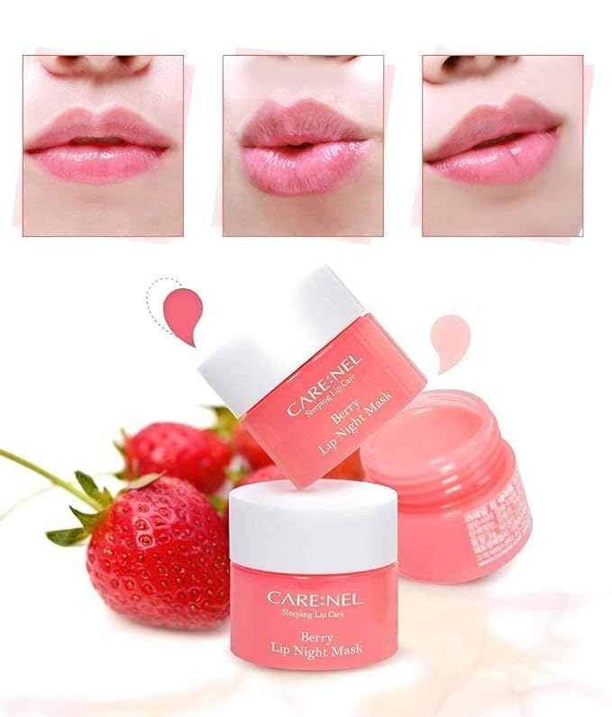 CARENEL Lip Sleeping Mask 5g (Berry 3Set) - Lip gloss Cream - Overnight Treatments Lip Balm-VivaGrace Women