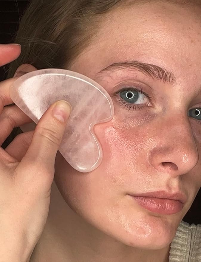 Gua Sha Glide Face Oil - Hydrating and Soothing Face Oil With Azulene Blue Tansy, Blue Chamomile + Squalene | Moisturizer, Face Oil and Soothing Agent for All Skin Types - 1 fl oz (30ml)-VivaGrace Women