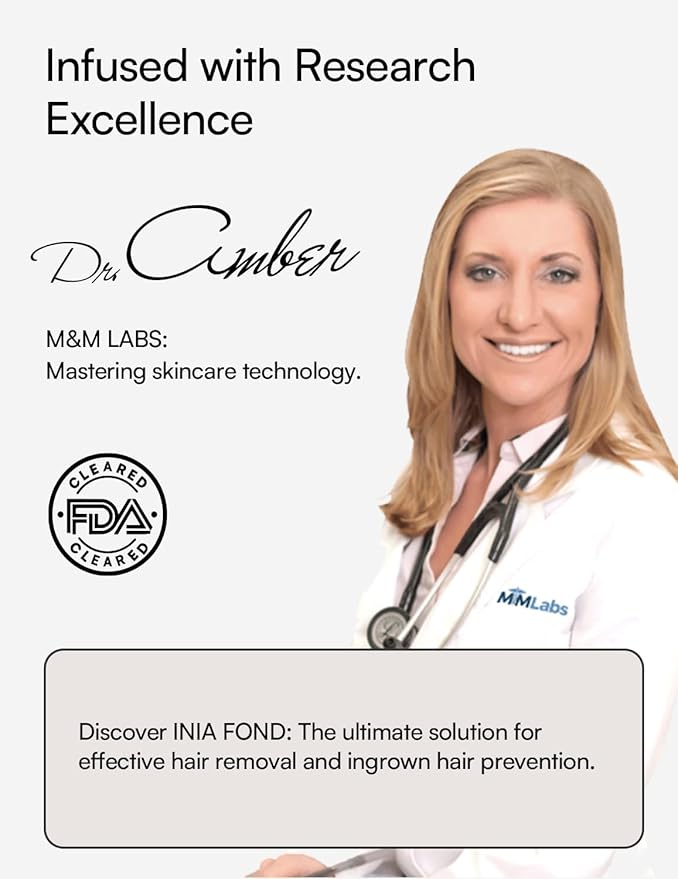 Laser Hair Removal Device for Women and Men, INIA Fond Hair Remover with Long-Lasting in Hair Reduction for Body&Face, Safe at-home Results for Armpits, Bikini and Legs-VivaGrace Women