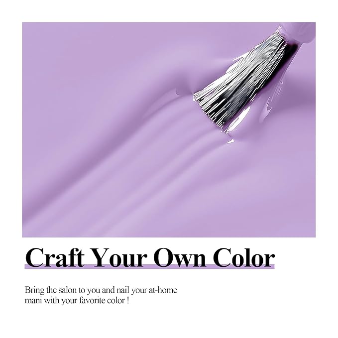 Imtiti Gel Nail Polish, 1Pcs 15ml Purple Color Gel Polish Soak Off LED Nail Polish Gel Nail Art Design Manicure Salon DIY at Home Holiday Gift