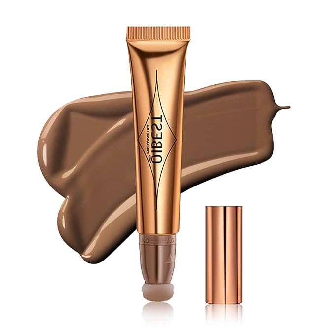 MEICOLY Grey Liquid Contour Beauty Wand,Bronzer Stick with Cushion Applicator,Cream Contour for Women and Girl,Long Lasting Smoothly Moisturizng Super Silky, Cruelty-free,01-VivaGrace Women