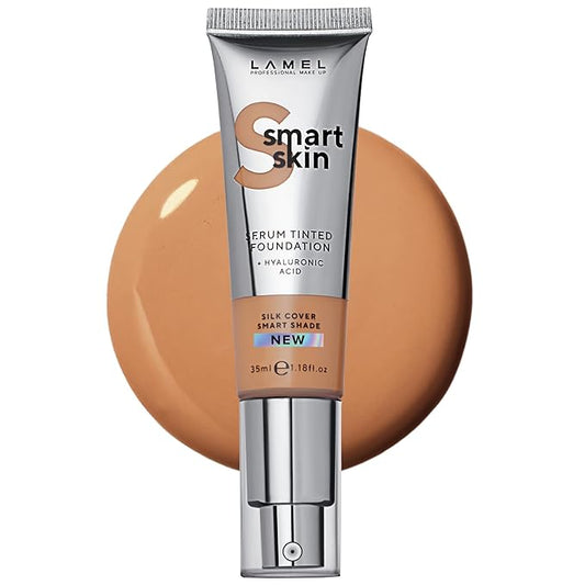 Lamel- Smart Skin Serum Tinted Foundation - 408 Honey | Smoothens skin | Weightless texture| Blurs pores | SPF 30+ | All-day wear | 35ml-VivaGrace Women