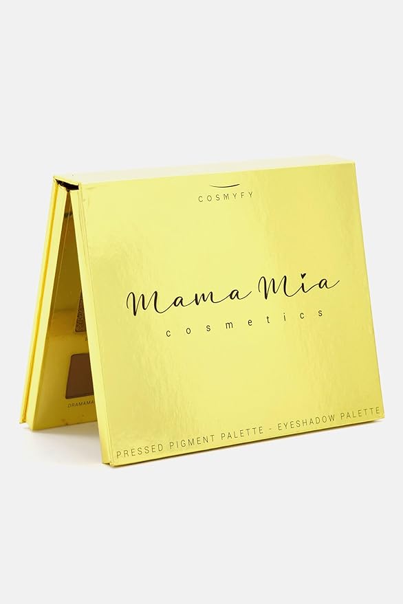 Mama Mia Pressed Pigment Eyeshadow Palette, 12 Color Shimmer Matte Eyeshadow Palette, Vegan and Cruelty-Free-VivaGrace Women