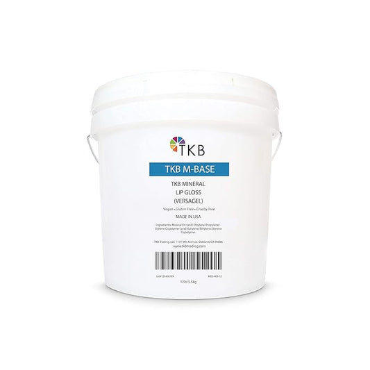 TKB Mineral Lip Gloss (M-Base) | Clear Versagel Base for DIY Lip Gloss, Made in USA (12lb (5.5 kg))-VivaGrace Women