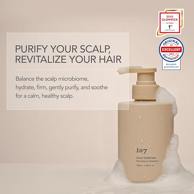 107 Clarifying Shampoo - Purifying Shampoo for Build Up, Dirt, Oil, Itchy, Dry Scalp – Fermented Vinegar & Ginseng for Refreshed & Revitalized Scalp - Paraben, Phthalate and Sulfate Free (16.9 oz)-VivaGrace Women