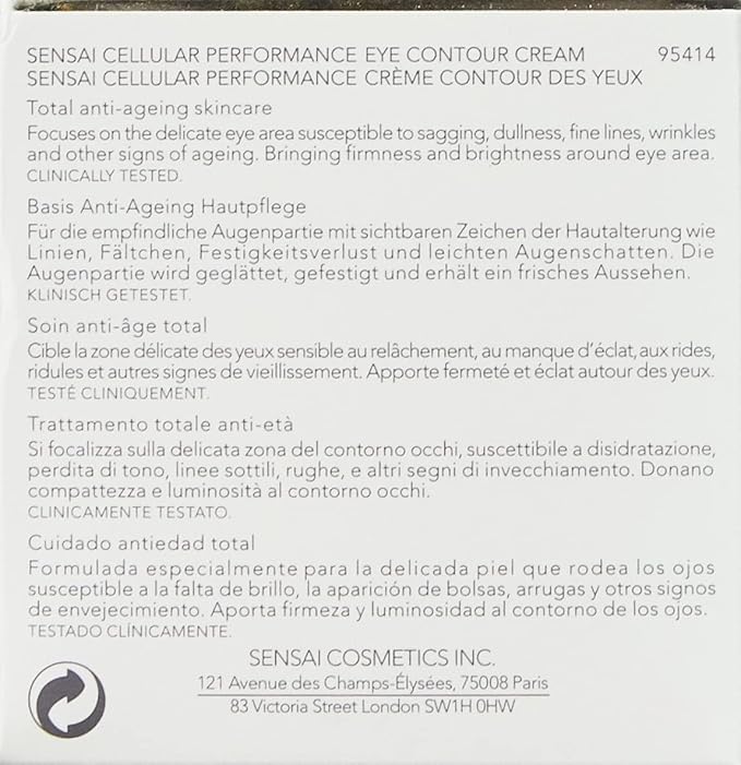Kanebo Sensai Cellular Performance Eye Contour Cream, 0.52 Ounce-VivaGrace Women
