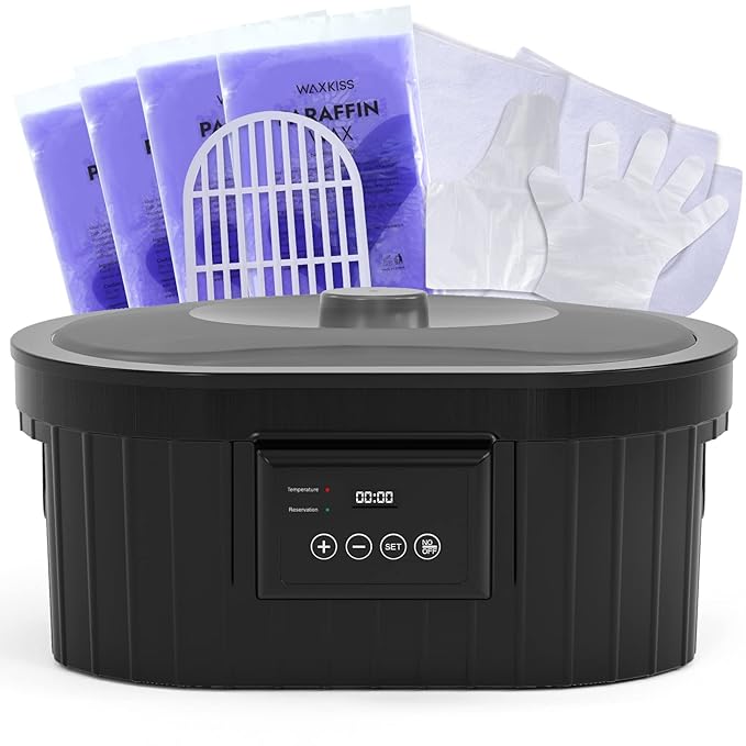 Paraffin Wax Machine for Hand and Feet, Waxkiss 5000ml Paraffin Bath with Lavender Paraffin Wax Warmer for Professional Spa & Arthritis Treatment At Home-VivaGrace Women