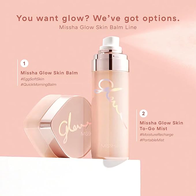 MISSHA Glow Skin Balm 1.69 fl oz/ 50ml 4-in-1 Primer, Moisturizing Cream, Morning Pack, Luminizing Cream for a Flawless Natural Glow Glass Skin-VivaGrace Women