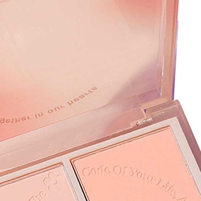 Powder Blush,Metallic Makeup Powder Blush Long Lasting Smooth Pigmented Single Color Shimmery Cosmetics Blush Blush Palette-VivaGrace Women