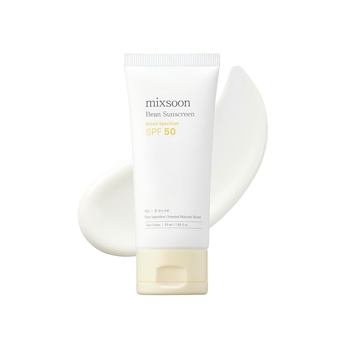 mixsoon Bean Sunscreen 1.69 Fl. Oz. / 50ml SPF 50 Airy Texture Type Lightweight No White Cast For Face Korean Glass Skin Care-VivaGrace Women