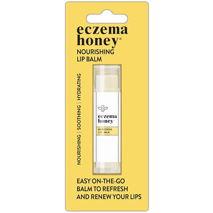 ECZEMA HONEY Nourishing Lip Balm - Organic Chapstick for Sensitive Skin - Daily Lip Moisturizer for Very Dry Lips - Mango Butter & Honey Lip Balm - Natural Lip Care Products (1 Ct)-VivaGrace Women