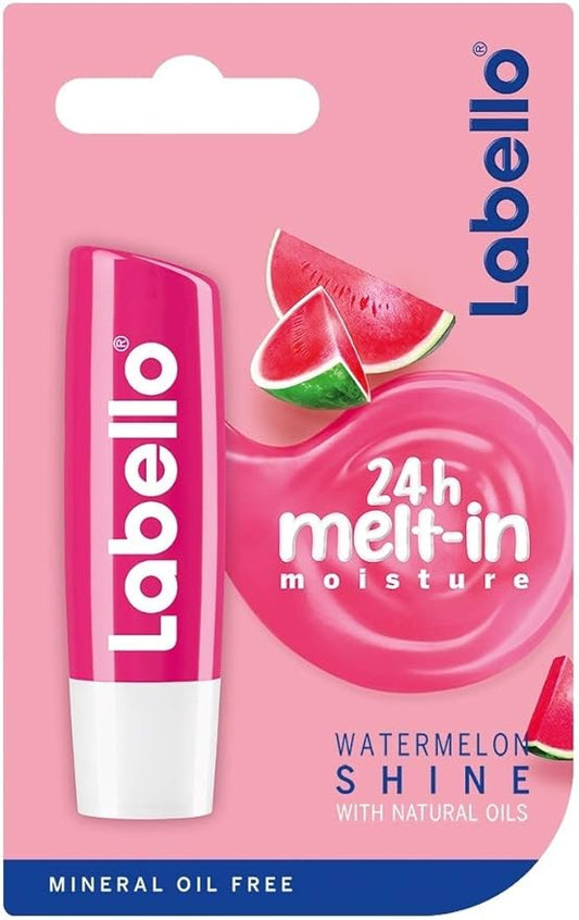 Labello, Watermelon Fruity Shine Lip Balm, 4.8 Gram-VivaGrace Women