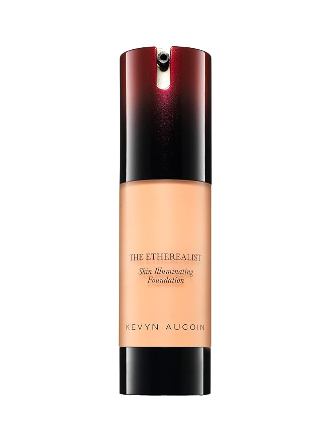 Kevyn Aucoin The Etherealist Skin Illuminating Foundation, EF 06 (Medium) shade: Comfortable, shine-free, smooth, moisturize. Medium to full coverage. Makeup artist go to. Even, bright & natural look.-VivaGrace Women