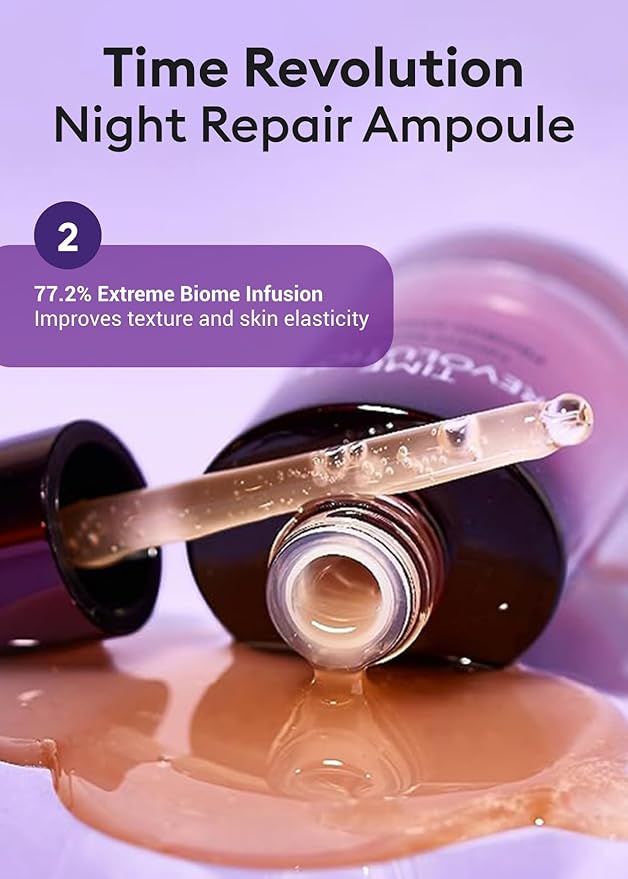 MISSHA Time Revolution Gift Set The First Essence 5X & Night Repair Ampoule 5X for Radiant, Youthful Skin-VivaGrace Women