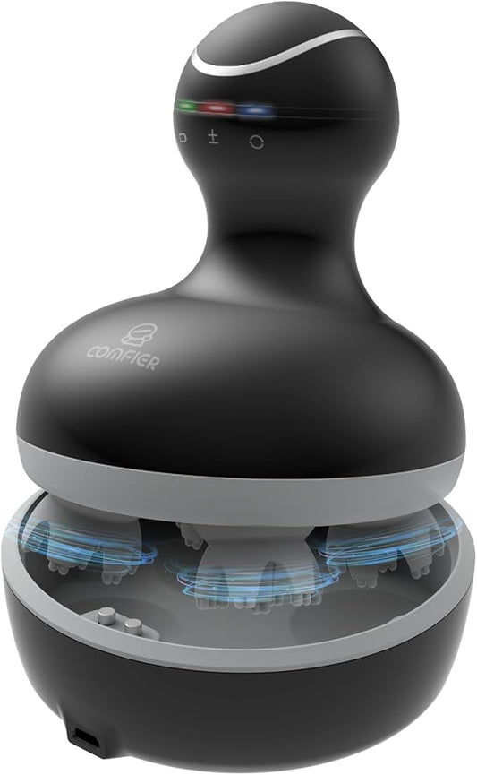 COMFIER Electric Scalp Massager, Waterproof Head Massager with Mutlti-Modes Vibration, Handheld Portable Head Scratcher for Hair Growth, Dog Cat Massager for Deep Clean and Stress Relax-VivaGrace Women