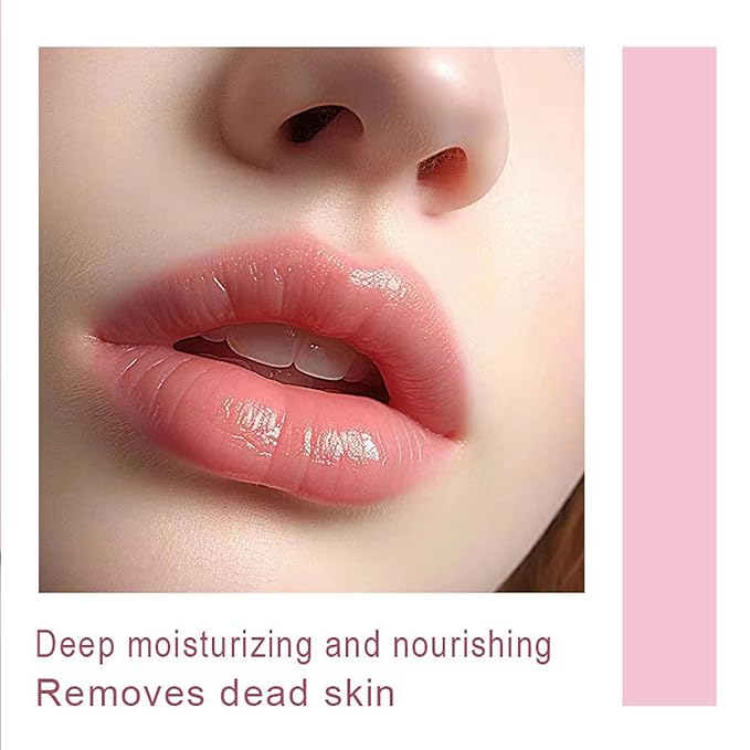 4 In 1 Peach Lip Care Kit With Lip Exfoliator Scrub And Moisturizer, Peach Scrub Bubble, Hydrating Lip Mask, Lip Scrubs Gentle Exfoliating, Instant Moisturizing, Lip Balm Hydrating For Very Dry Lips-VivaGrace Women