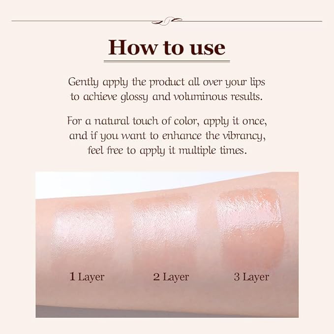 Elegant Glosy Premium Lip Balm (Rose), Plumping, Hydrating, Nourishing-VivaGrace Women