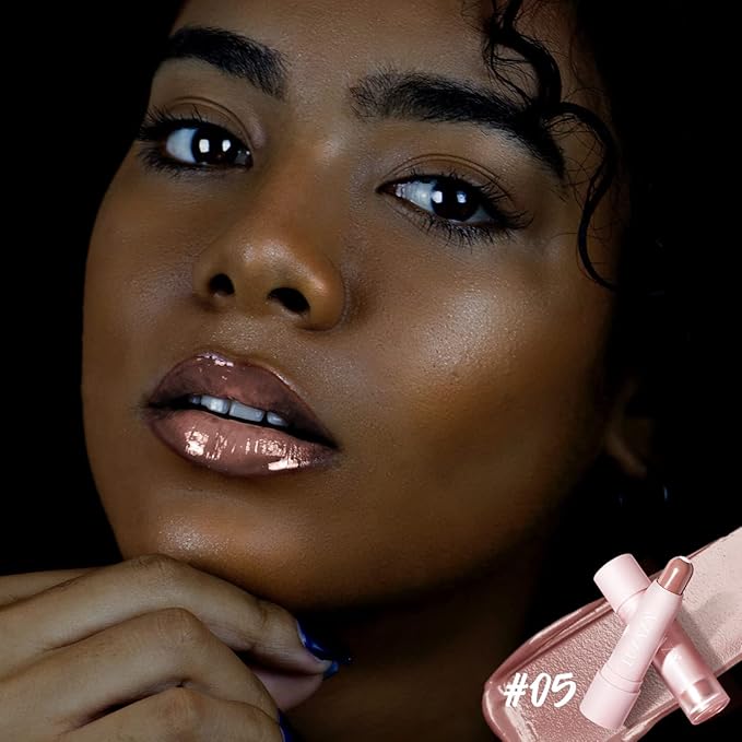 2PCS Tinted Lip Balm Chapstick with Color, Natural Semi - Gloss Finish, Hydrating/Coloring 2 in 1 Moisturizer Lip Stick for Girls & Women #04＋#05-VivaGrace Women