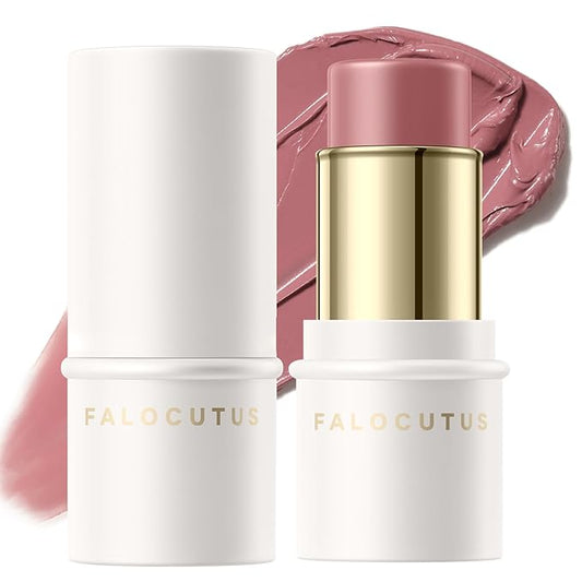 2Pcs Cream Blush Makeup Stick,Monochromatic Multi-Stick Face Blush for Cheek,Lip and Eye,Matte and Dewy Finish for Long Wearing,Easy Application.DELECTABLE-VivaGrace Women