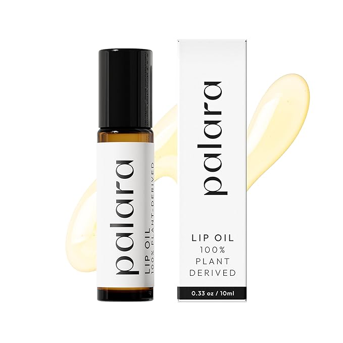 Lip Oil | 100% Plant-Derived & Vegan | Hydrating & Nourishing Lip Care with Squalane | 4-Ingredient Lip Oil Formula for Dry Lips | Lip Moisturizer Rich in Antioxidants and Vitamins | 0.33 oz-VivaGrace Women