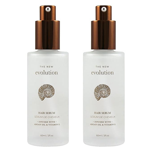 HerStyler Evolution Argan Oil Serum - Vitamin E Nourishing Treatment to Soften Dry Hair, For Hair Straightening With Aloe Vera (2 Pack)-VivaGrace Women