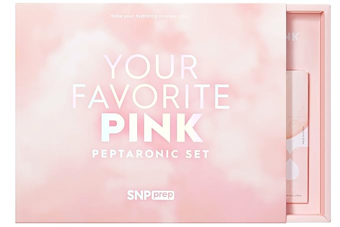 SNP PREP Skincare Set | 4-in-1 Korean Skin Care Set | Peptaronic Complete Skin Care Set | Includes Facial Toner, Cream, Face Serum, and Ampoule Sheet Face Masks | Skin Care Gift Set | 10 Sheets-VivaGrace Women