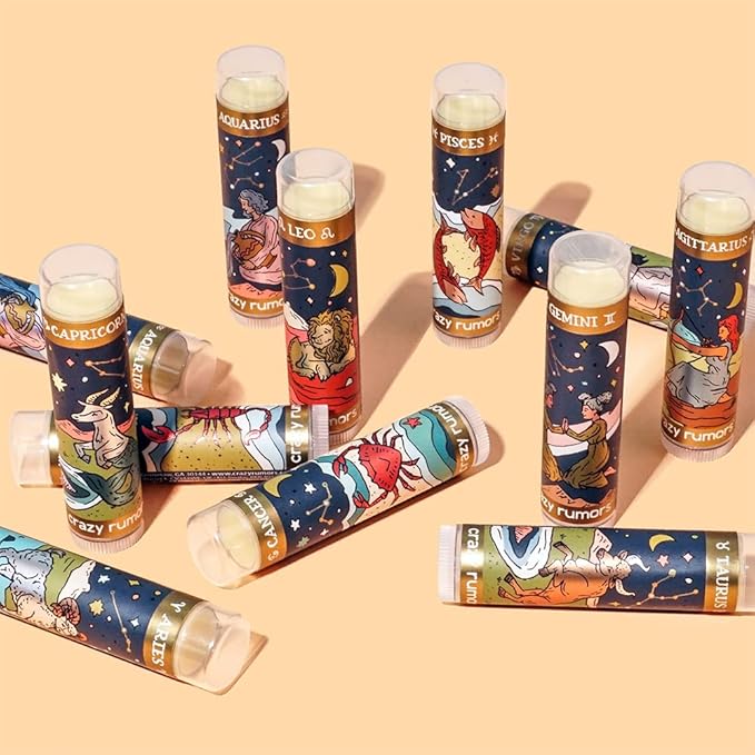 Crazy Rumors Lip balm Aquarius Zodiac-VivaGrace Women