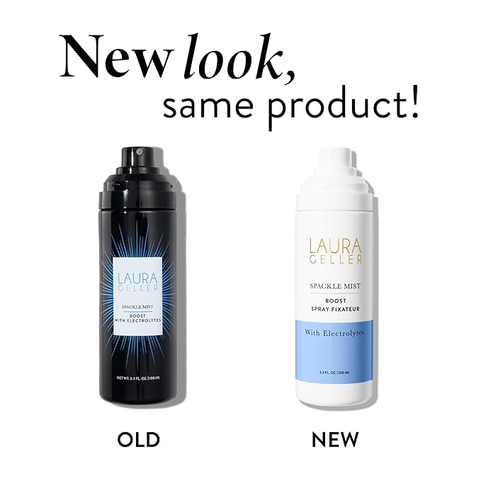 LAURA GELLER NEW YORK Spackle Mist Boost Setting Spray with Electrolytes - Long-Lasting Makeup Spray with Blue Light Protection - Dewy Skin Makeup Setting Spray-VivaGrace Women
