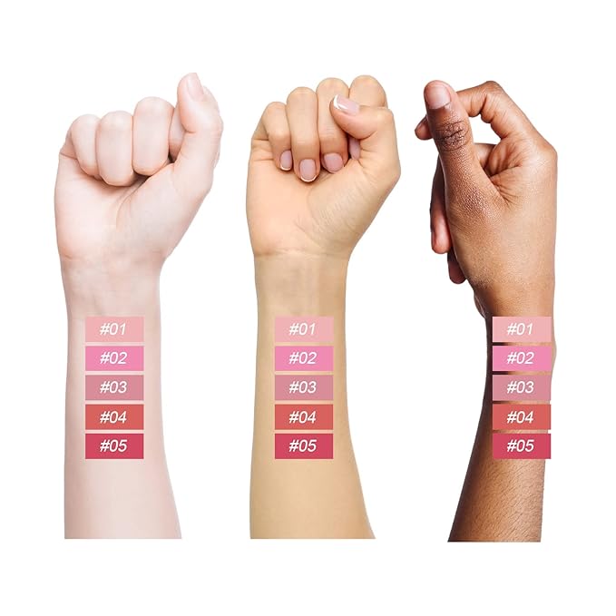 MEICOLY Matte Dewy Liquid Blush,Super Natural Cream Blush Stick for Cheeks,Silky Smooth Soft Pinch Long-Lasting Waterproof and Sweat proof Blush Makeup,Cruelty-Free,04 Joy,Orange Red-VivaGrace Women